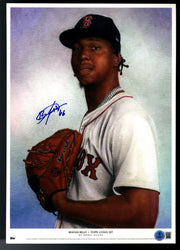 Brayan Bello Signed Auto 10x14 Topps Living Art Print Beckett BAS COA0