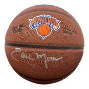 Earl Monroe Signed Autographed Wilson Knicks NBA Basketball JSA Witness COA0