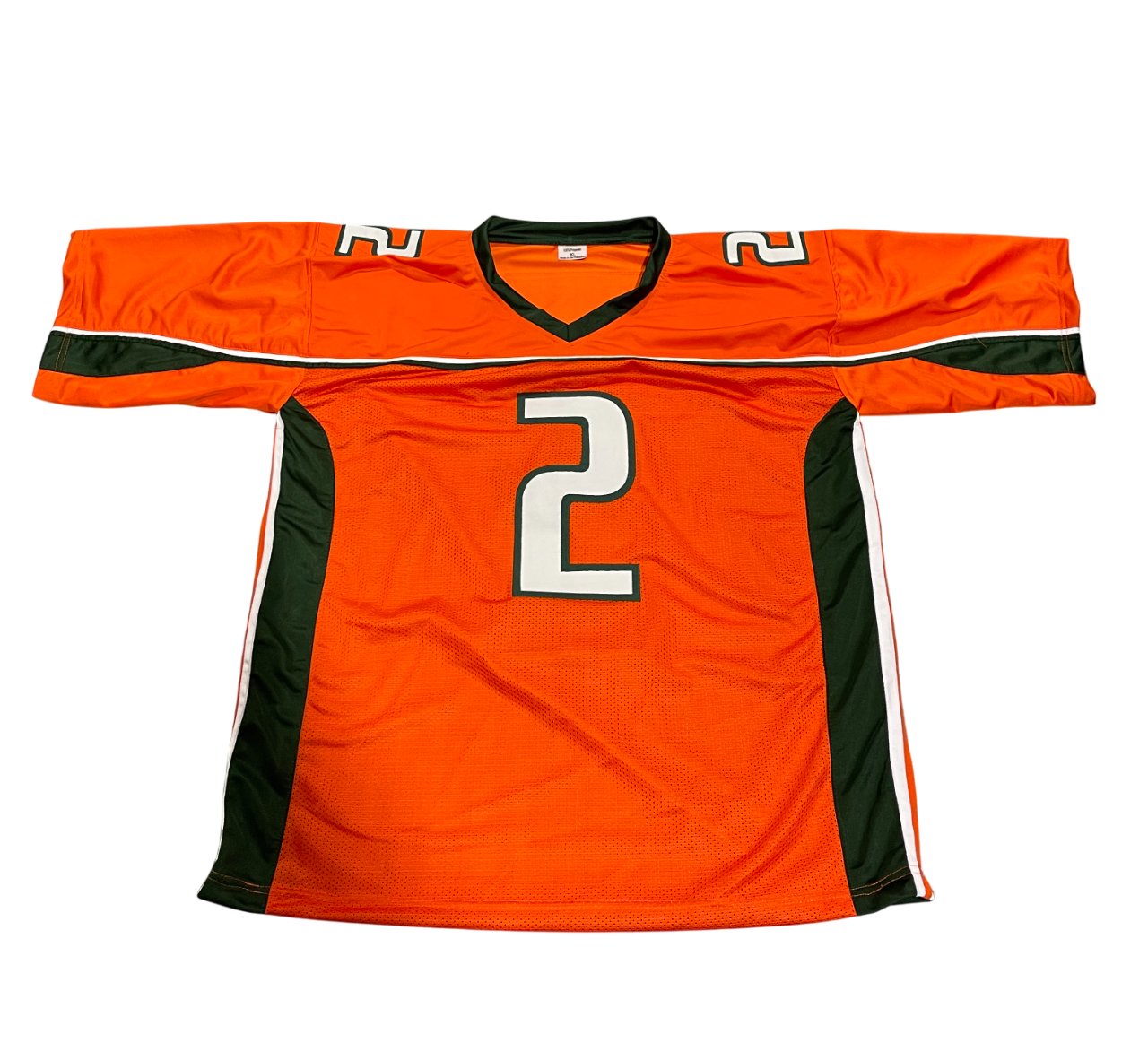 Willis McGahee Signed Miami Custom Jersey w/ 01 Champs Beckett Witness BAS COA2