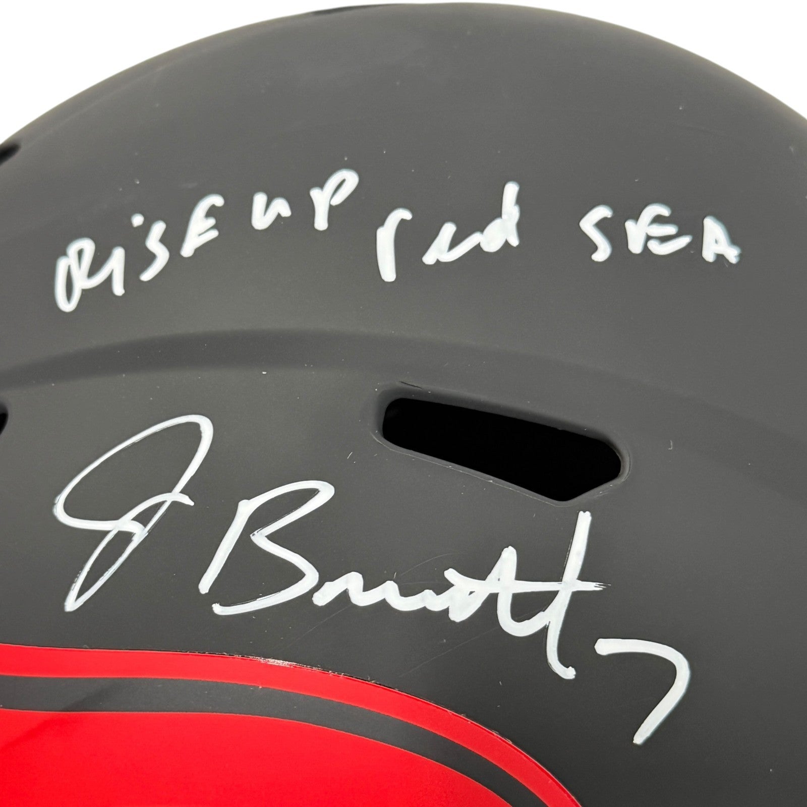 Jacoby Brissett Signed Cardinals Eclipse FS Full Size Helmet w/ Insc JSA Wit COA1