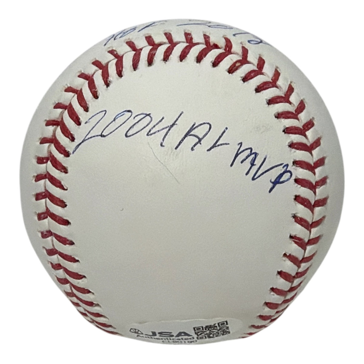 Vladimir Guerrero Sr Signed Autographed ROMLB Baseball w/ 3x Insc JSA COA Angles2