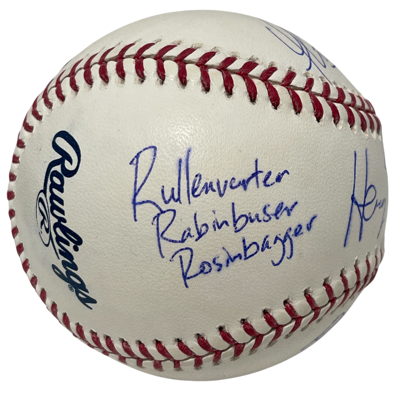 Thomas Ian Nicholas Signed ROMLB Baseball w 7 Names Ins Beckett Witness BAS COA3