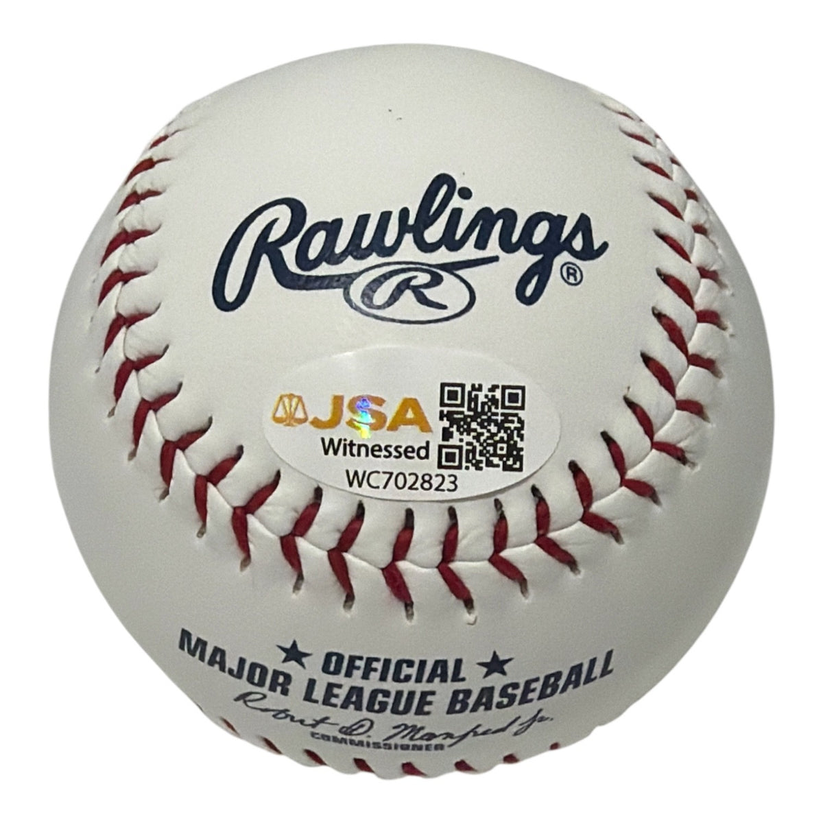 John Rocker Signed Rawlings Braves Logo Baseball w/ F**K NY JSA Witness COA1