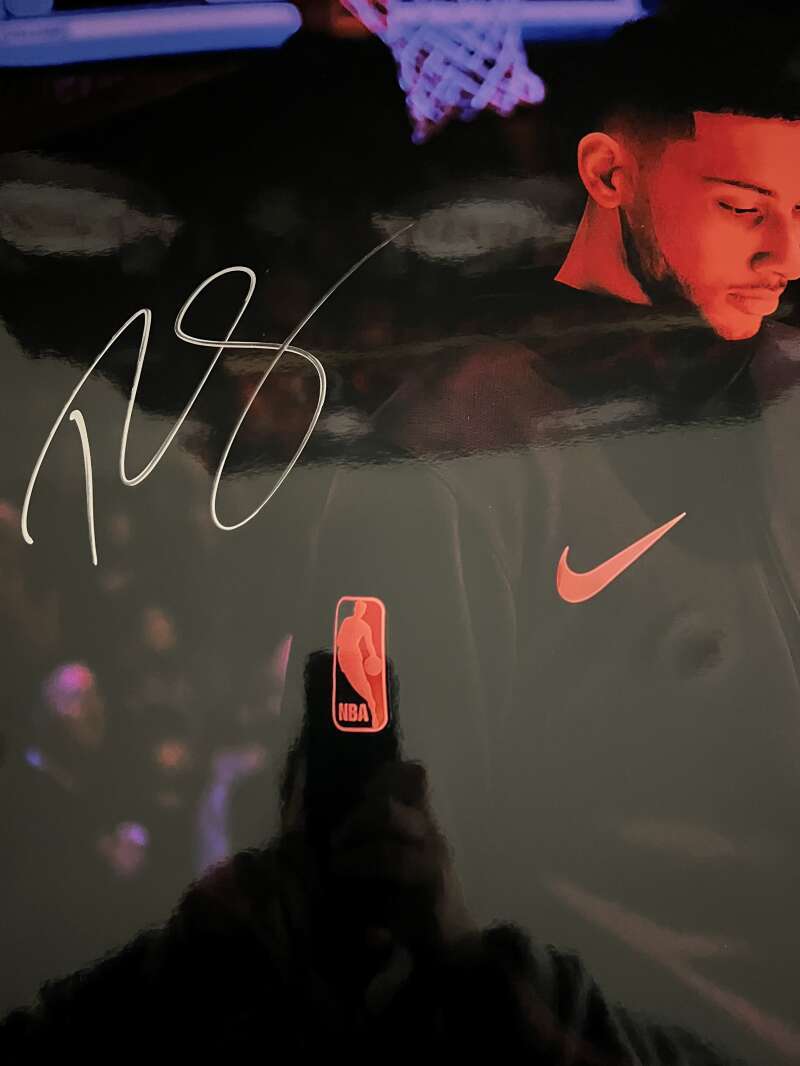 Ben Simmons Signed 16x20 Photo Preperation LE /125 Upper Deck UDA COA1
