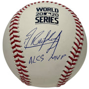 Randy Arozarena Signed 2020 World Series Baseball w/ ALCS MVP JSA COA Mariners0