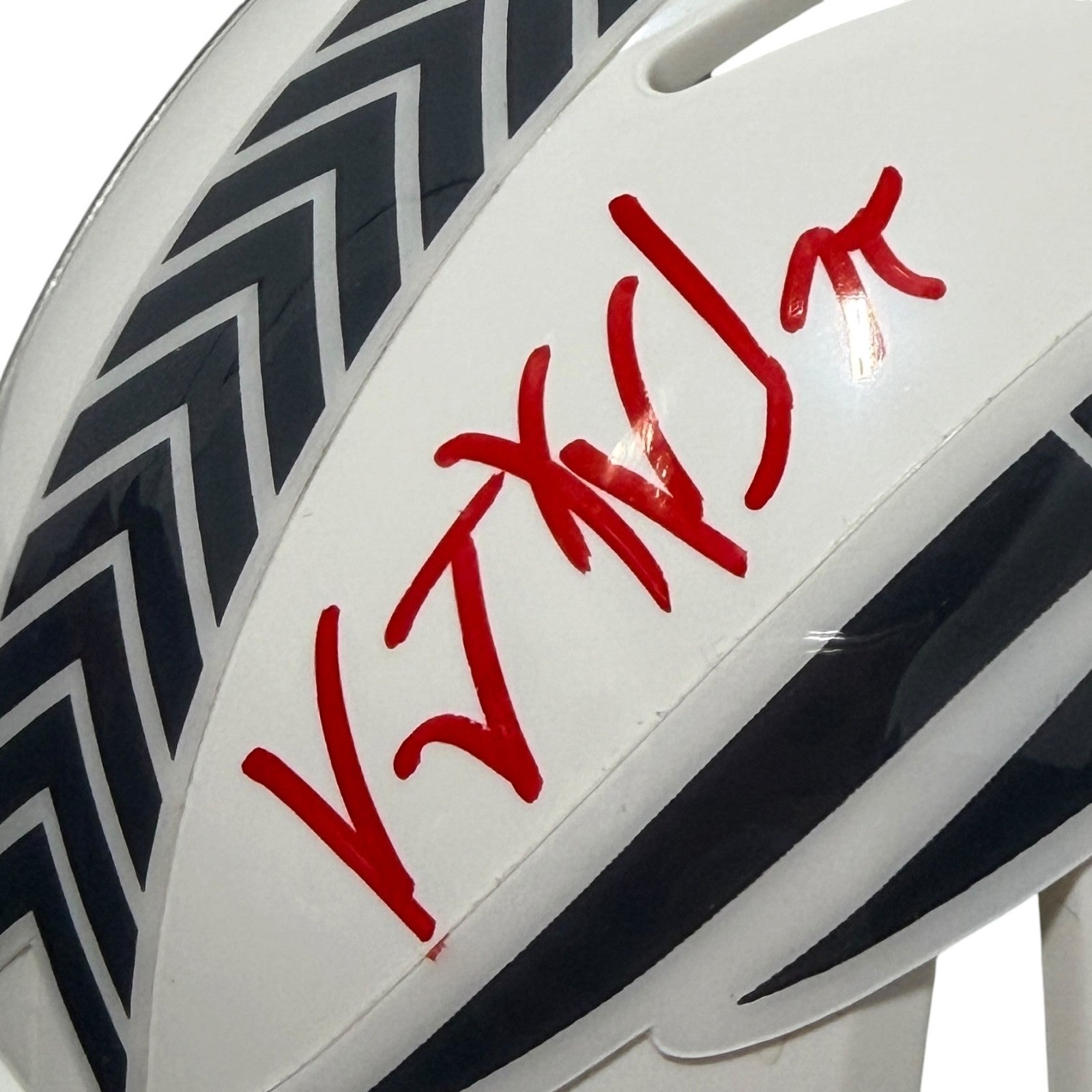 Vince Wilfork Signed Patriots Salute Mini Helmet w/ 2x Champ Ins JSA Witness COA1