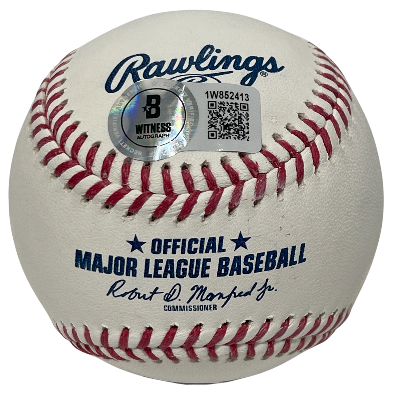 Jose Canseco Signed ROMLB Baseball Beckett Witness BAS COA Oakland Athletics1