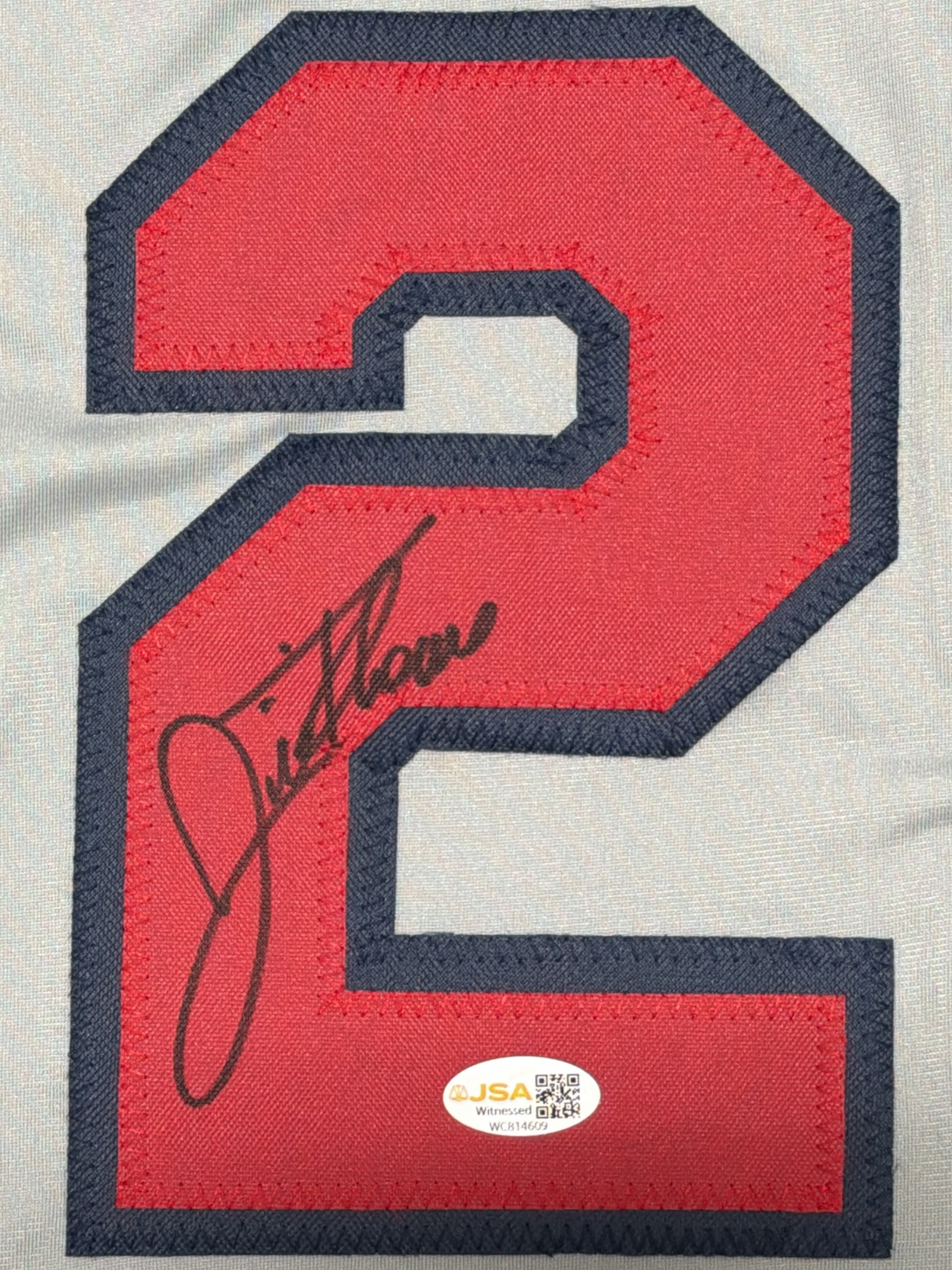 Jim Thome Signed Autographed Cleveland Custom Jersey JSA Witness COA1