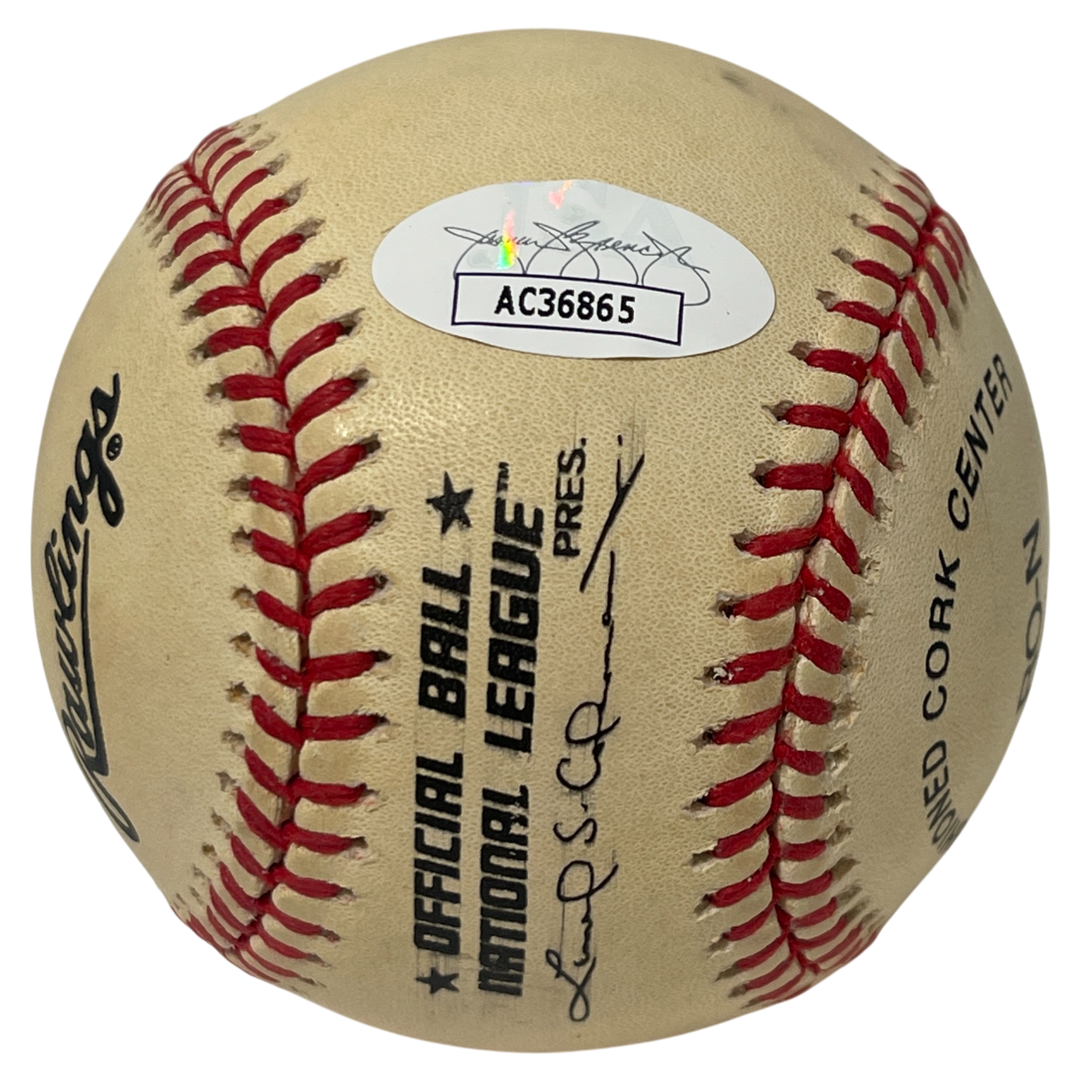 Mike Piazza Signed Rawlings National League Baseball New York Mets JSA COA E4