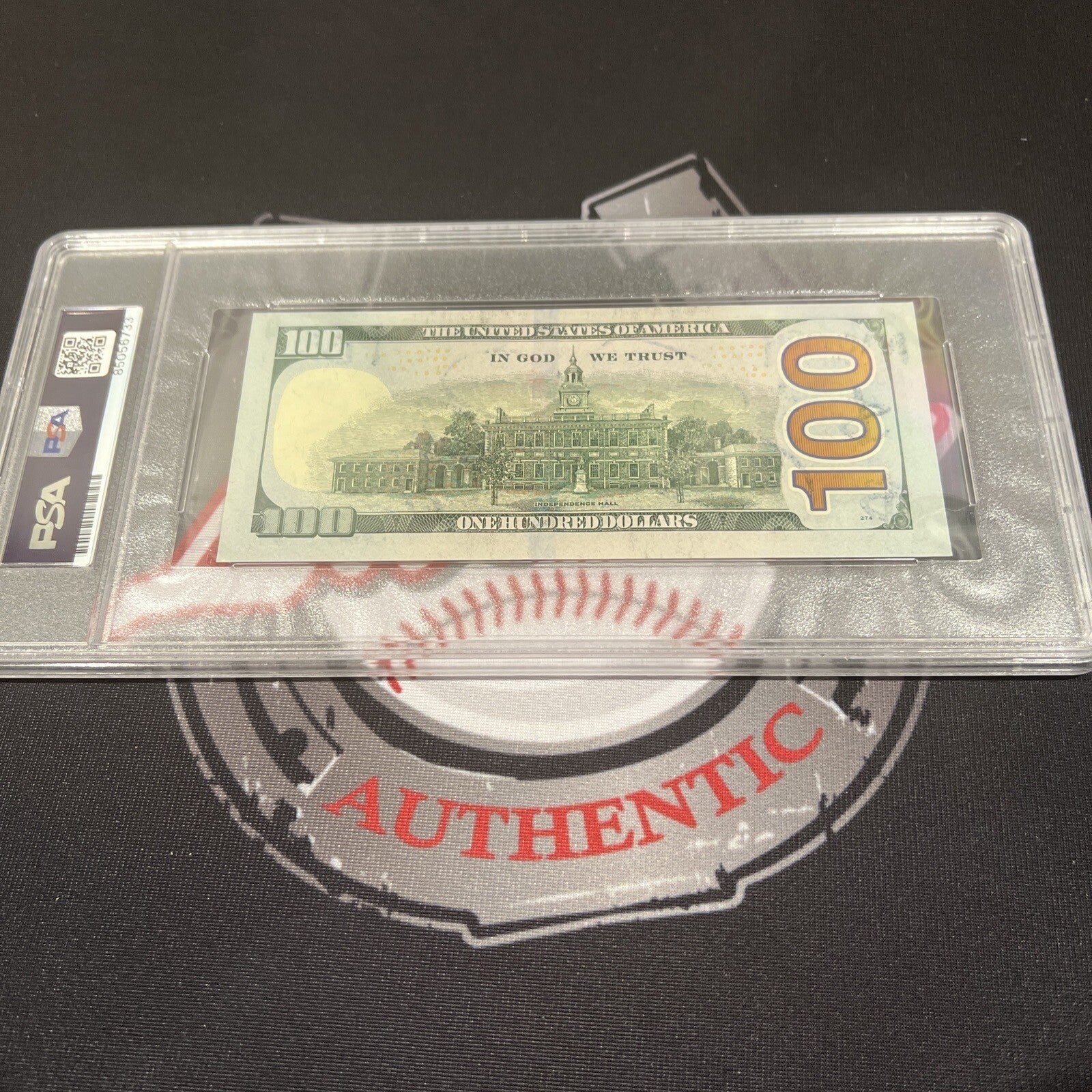 Floyd Mayweather Jr. Signed $100 Bill US Currency x4 Inscription PSA Auth Auto C4