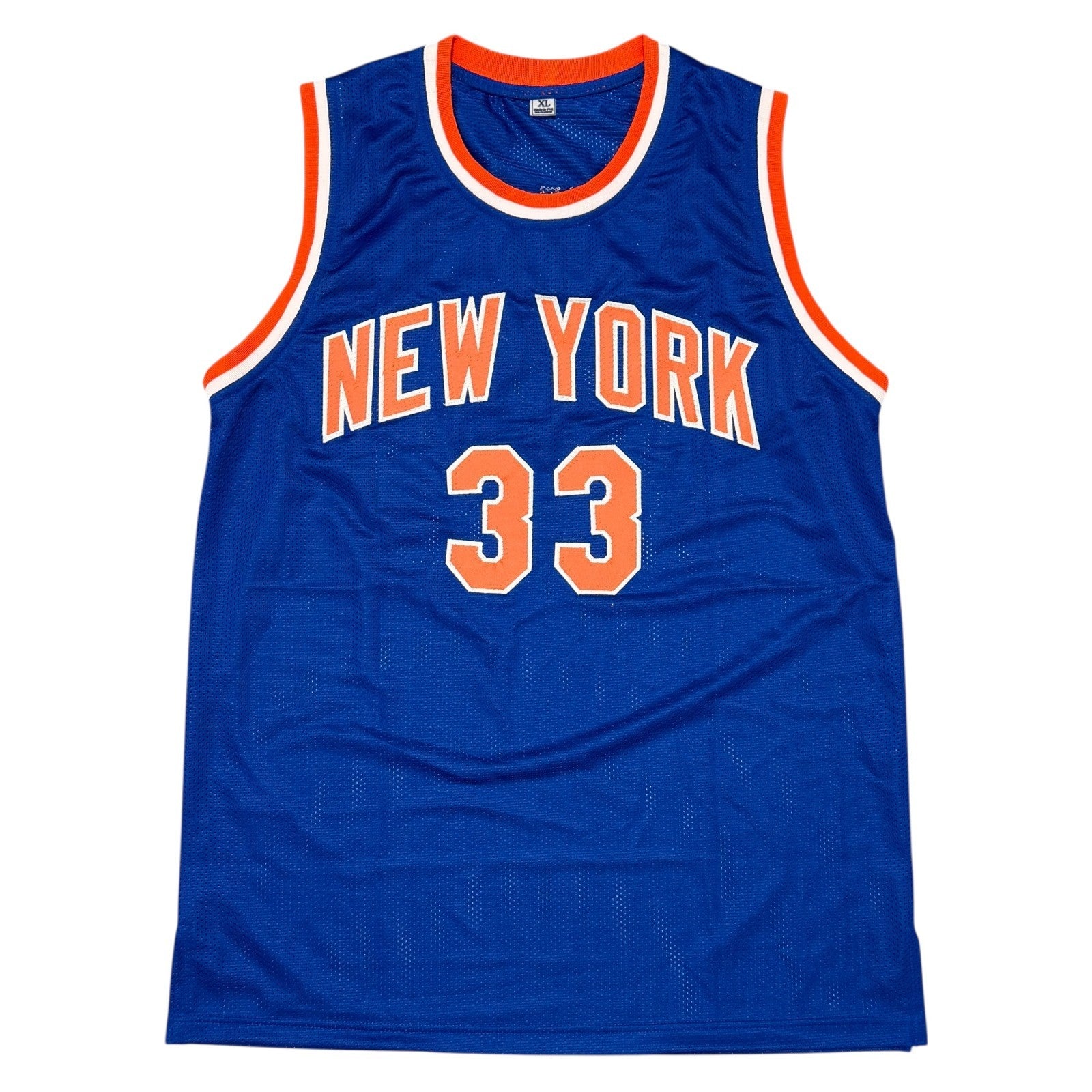 Patrick Ewing Signed Autographed New York Knicks Custom Jersey JSA COA2