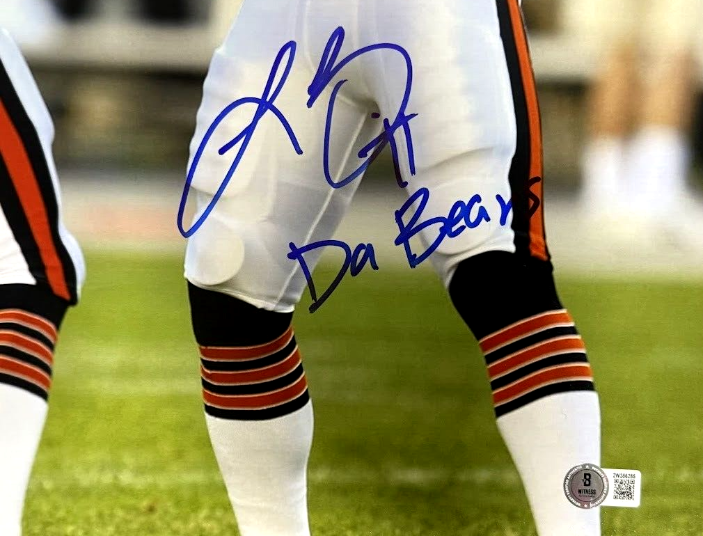 Brian Urlacher & Lance Briggs Dual Signed Auto 16x20 Photo w Ins Beckett BAS COA2