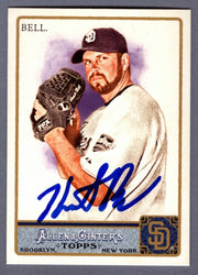 Heath Bell Signed Autographed 2011 Topps Allen & Ginter #42 LSCM COA Padres0