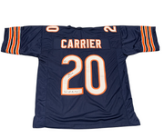 Mark Carrier Signed Bears Custom Jersey w/ 90 DROY Beckett Witness BAS COA0