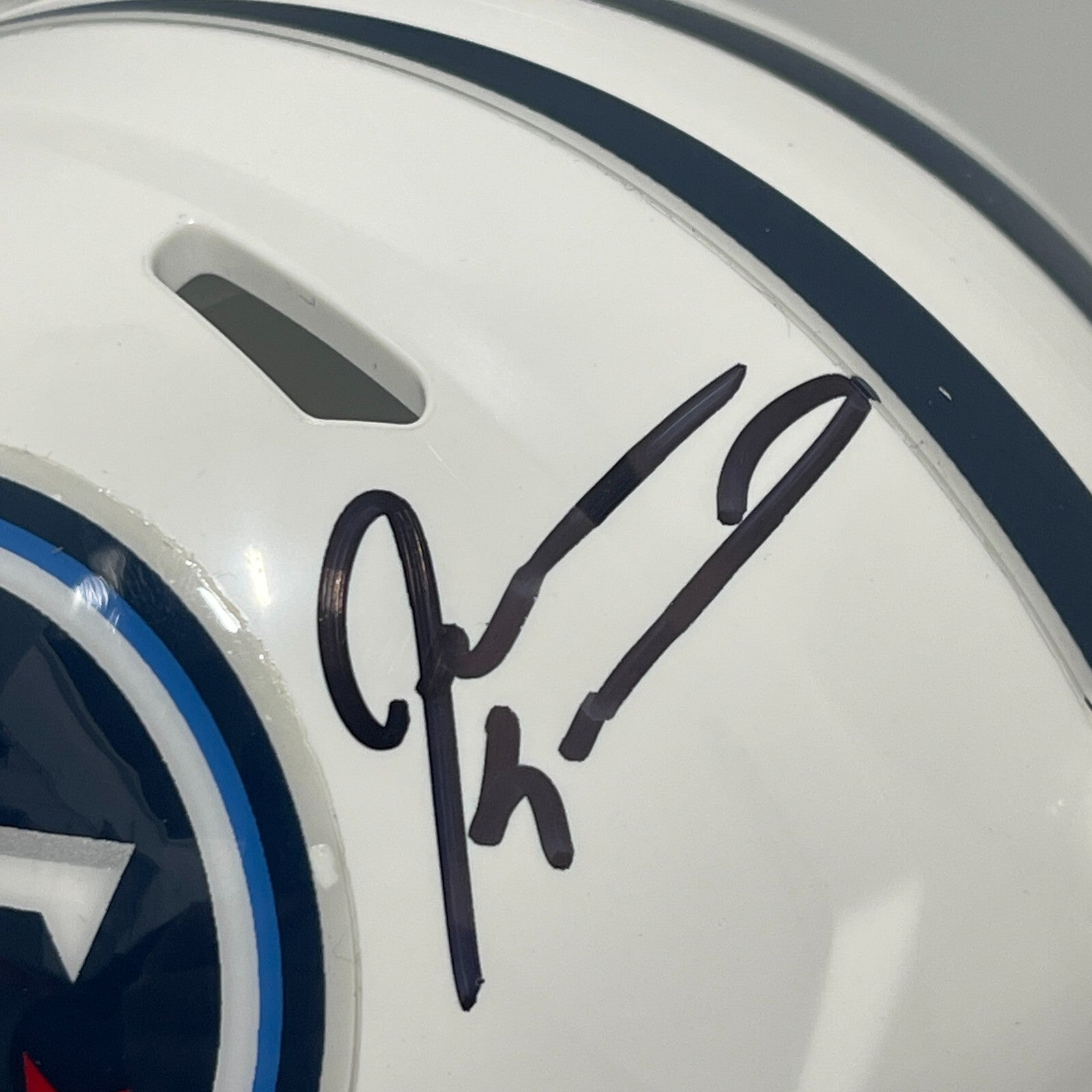 Jevon Kearse Signed Tennessee Titans TB Mini Helmet Beckett Witness BAS COA1