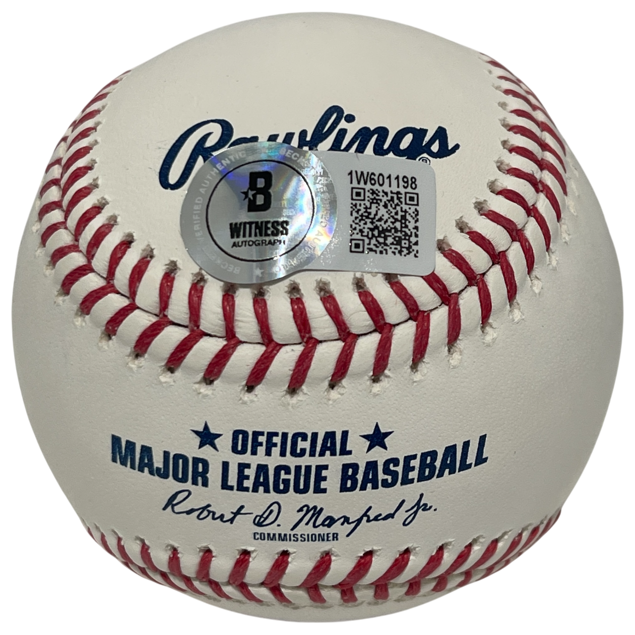 Andre Dawson Signed Rawlings ROMLB Baseball w/ 4 Ins Stat Beckett Wit BAS COA3