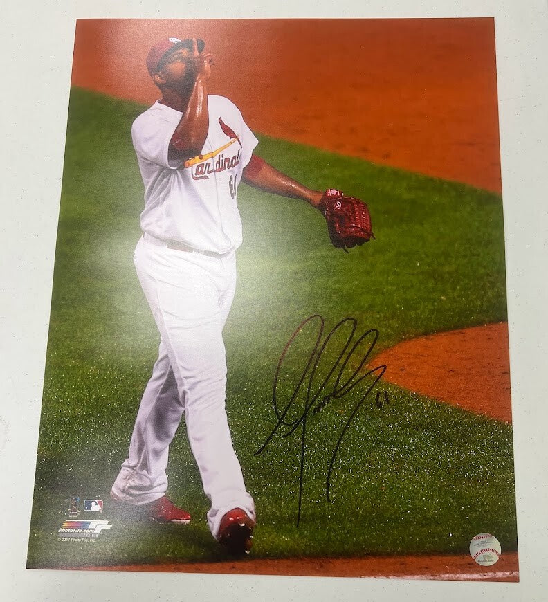 Alex Reyes Signed Autographed 16x20 Photo LSCM COA HOLO Cardinals PF D0