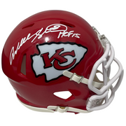Will Shields Signed KC Chiefs Speed Mini Helmet w HOF 15 Beckett Witness BAS COA0