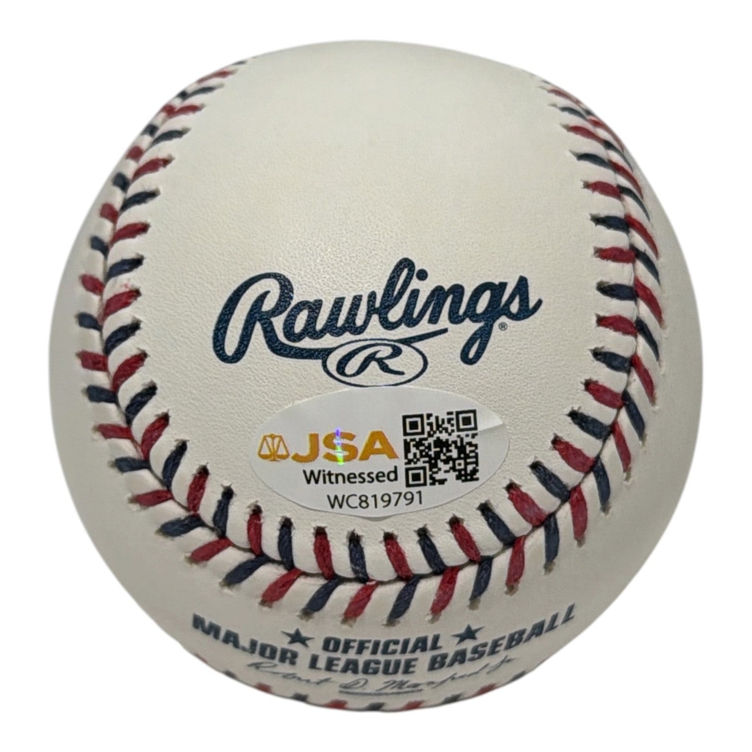 Vladimir Guerrero Signed Autographed LA Angels Logo Baseball JSA Witness COA1