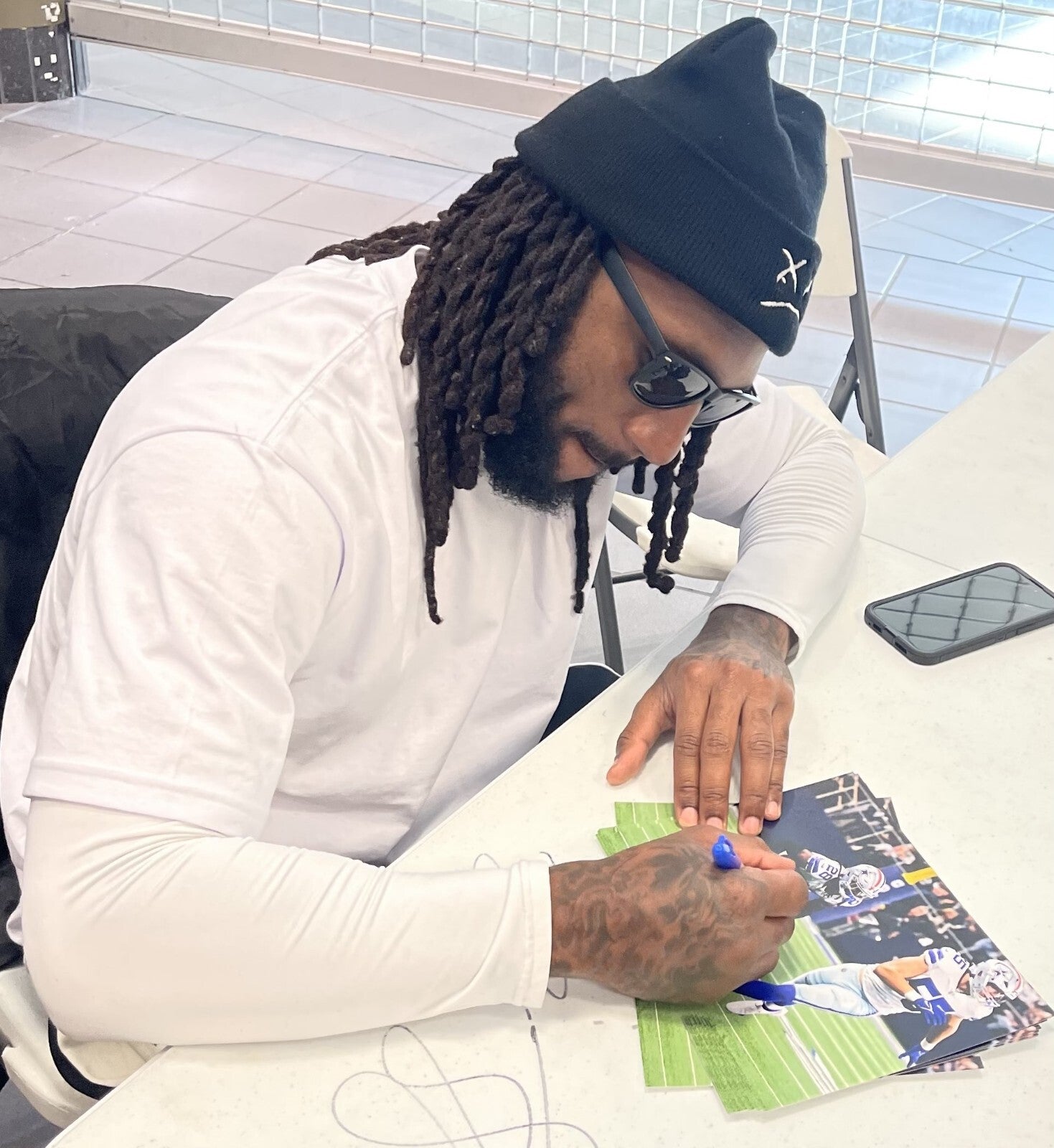 Malik Hooker Signed Dallas Cowboys 8x10 Photo Beckett Witness BAS COA #41