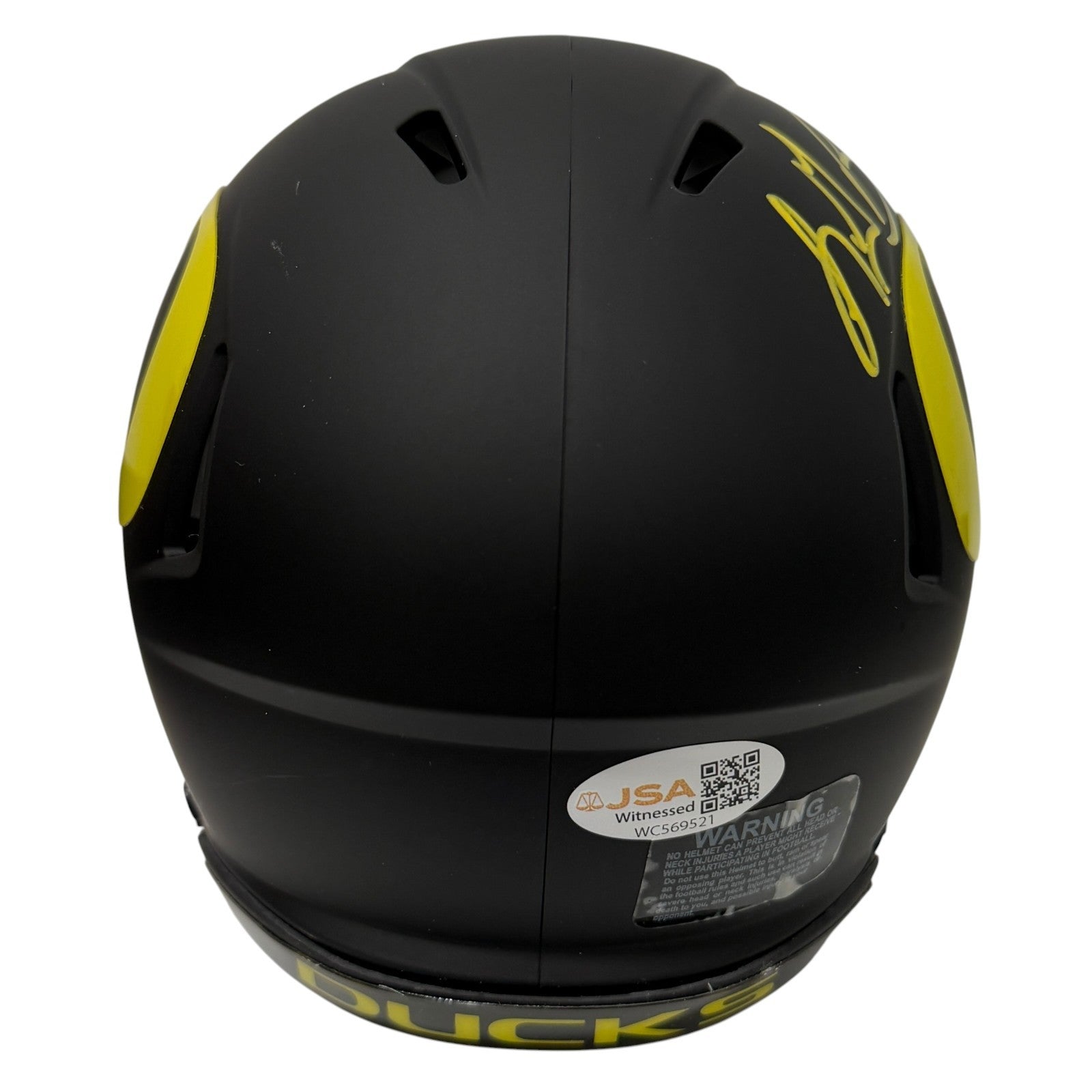 LeGarrette Blount Signed Oregon Ducks Mini Helmet w/ Quack Quack! JSA Wit COA3