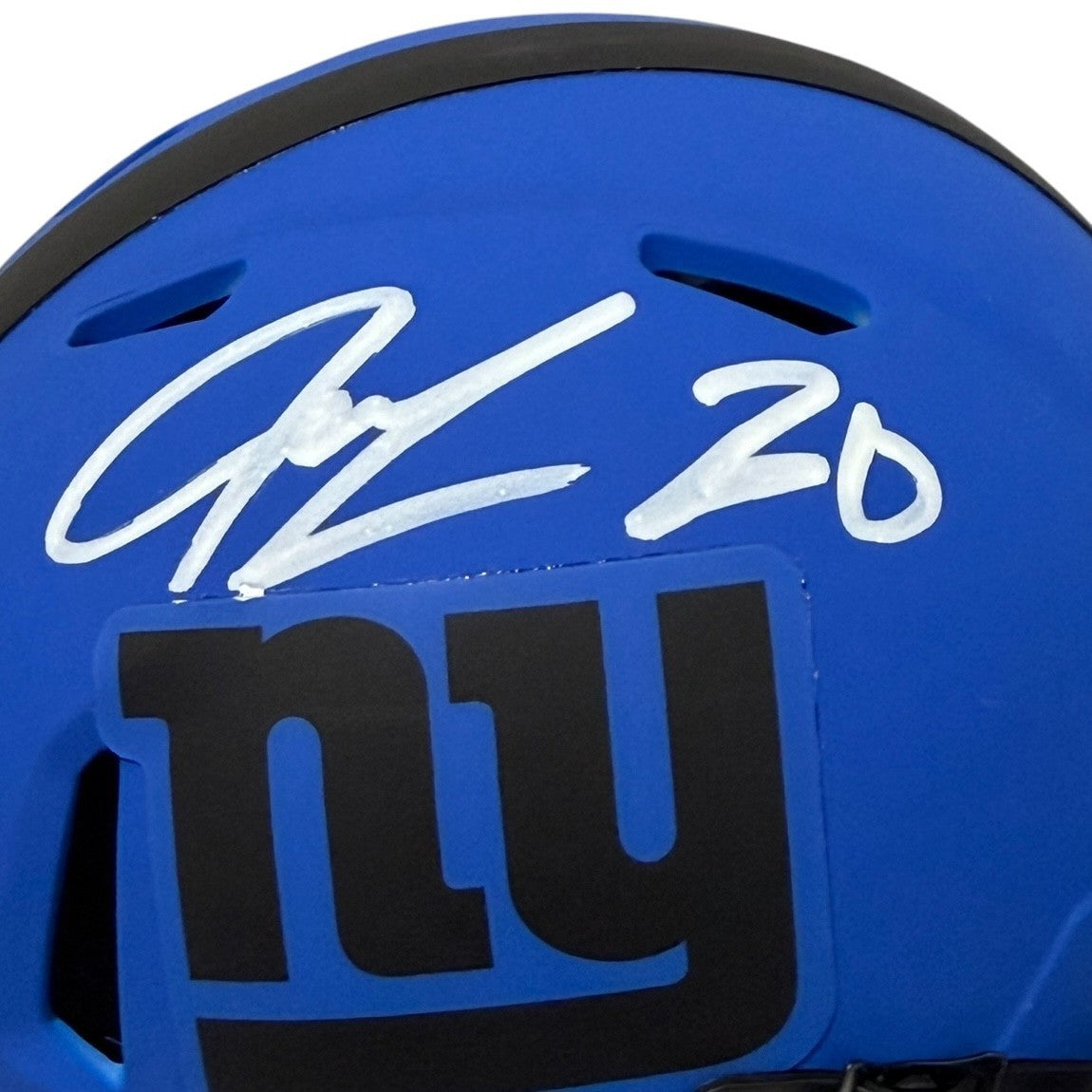 Jeremy Shockey Signed New York Giants Rave Mini Helmet Beckett Witness BAS COA1