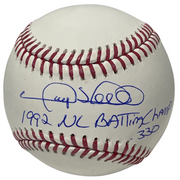 Gary Sheffield Signed ROMLB Baseball w/ Batting Champ Beckett Witness BAS COA0