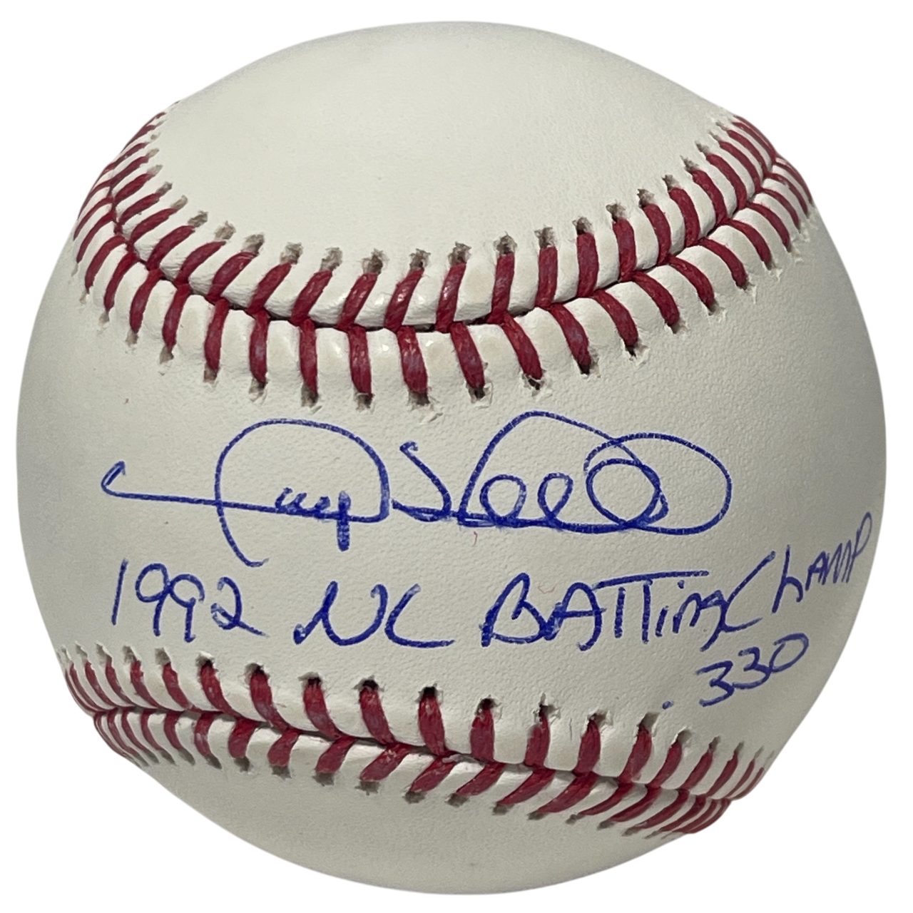 Gary Sheffield Signed ROMLB Baseball w/ Batting Champ Beckett Witness BAS COA0