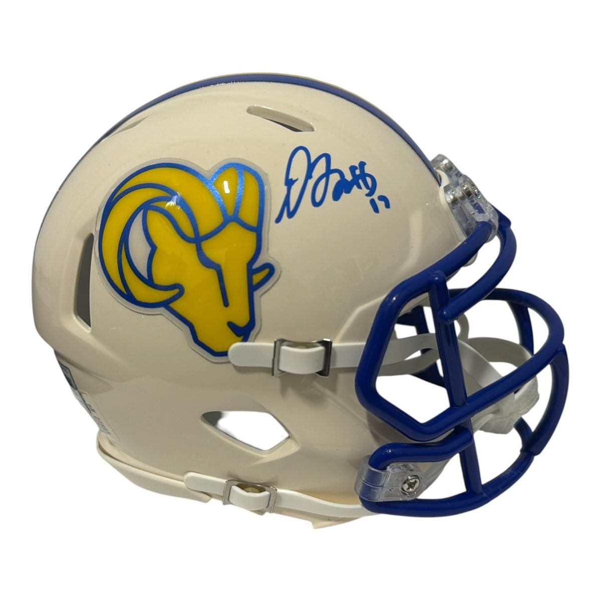 Davante Adams Signed Los Angles Rams Retro Mini Helmet Beckett Witness BAS COA0