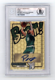Kristaps Porzingis 2024 Hits Memorabilia BOOM Super #1/1 Signed BGS BAS Auto0