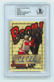 Chris Chelios 2024 Hits Memorabilia BOOM Super 1/1 Signed BGS BAS Auto Detroit0