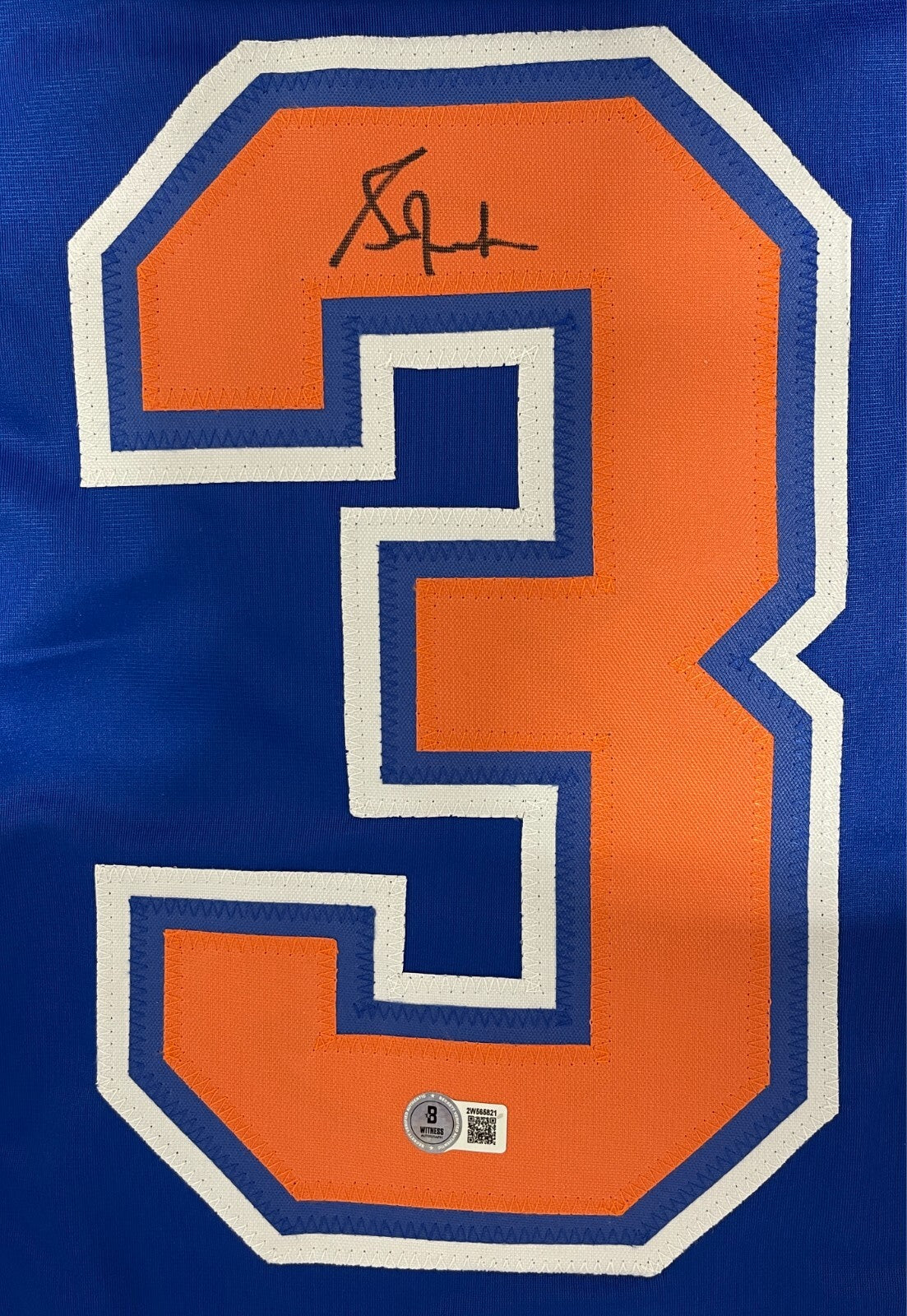 Grant Fuhr Signed Edmonton Oilers Custom Jersey Beckett Witness BAS COA1