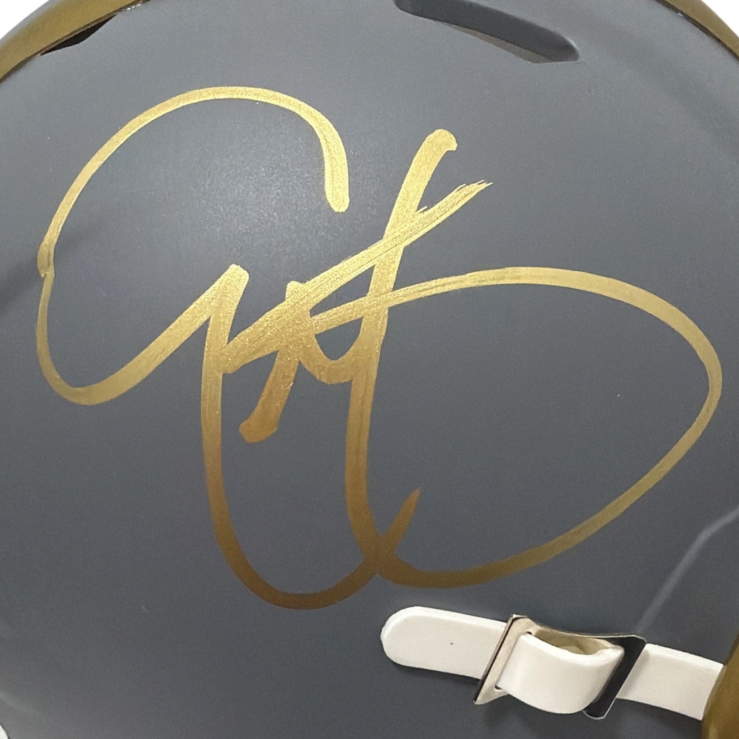 Eric Metcalf Signed Cleveland Browns Slate Mini Helmet JSA Witness COA1