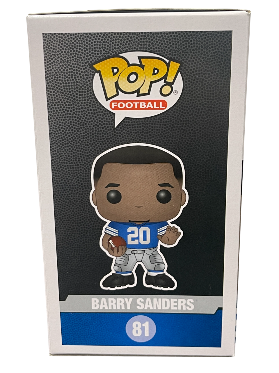 Barry Sanders Signed Detroit Lions NFL Funko Pop #81 Beckett Witness BAS COA3