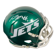 Davante Adams Signed New York Jets Speed Mini Helmet Beckett Witness BAS COA0