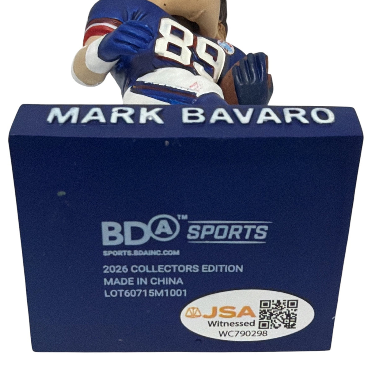 Mark Bavaro Signed New York Giants SGA 10/4/2026 Bobblehead JSA Witness COA3