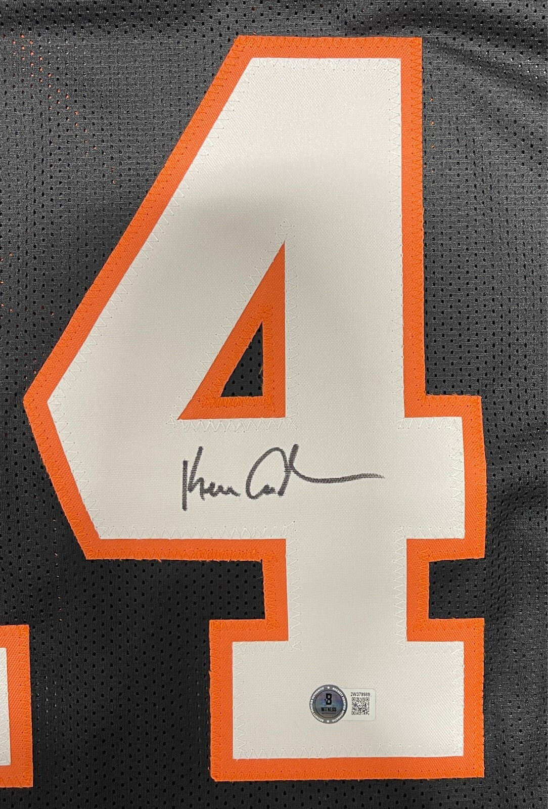 Ken Anderson Signed Cincinnati Bengals Custom Jersey Beckett Witness BAS COA1
