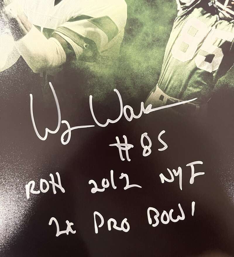 Wesley Walker Signed Autographed New York Jets 11x14 Photo w/ 2 Insc LSCM COA1