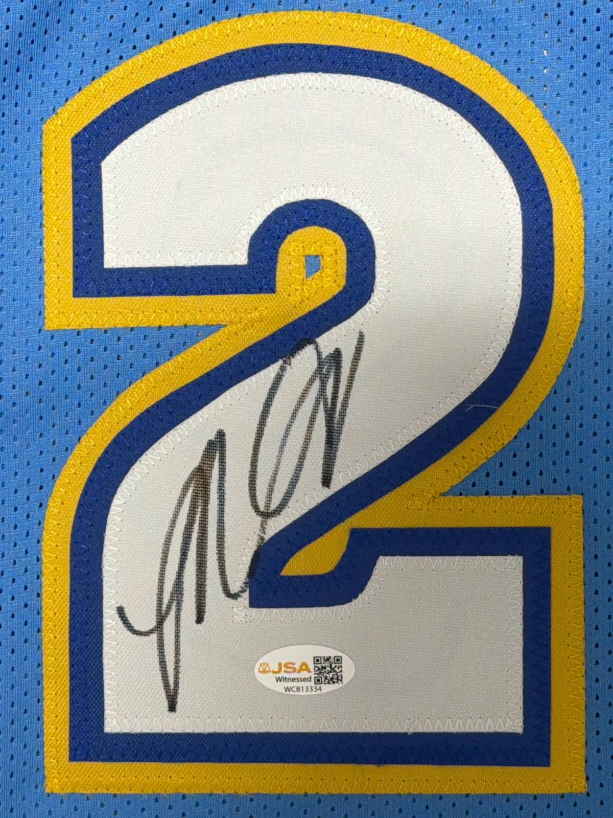Marcus Camby Signed Autographed Denver Nuggets Custom Jersey JSA Witness COA1