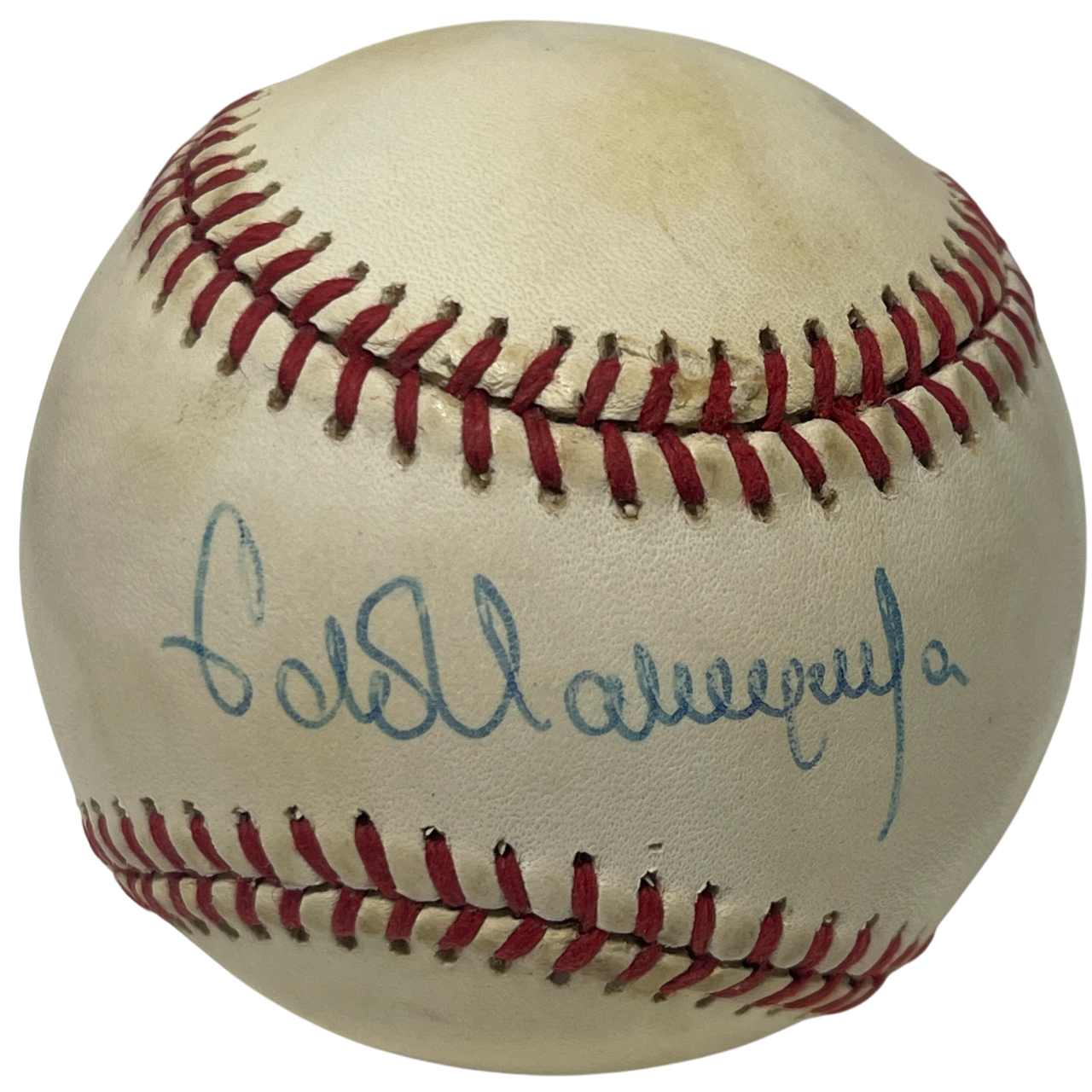 Fernando Valenzuela Signed Rawlings National League Baseball Dodgers JSA COA B0