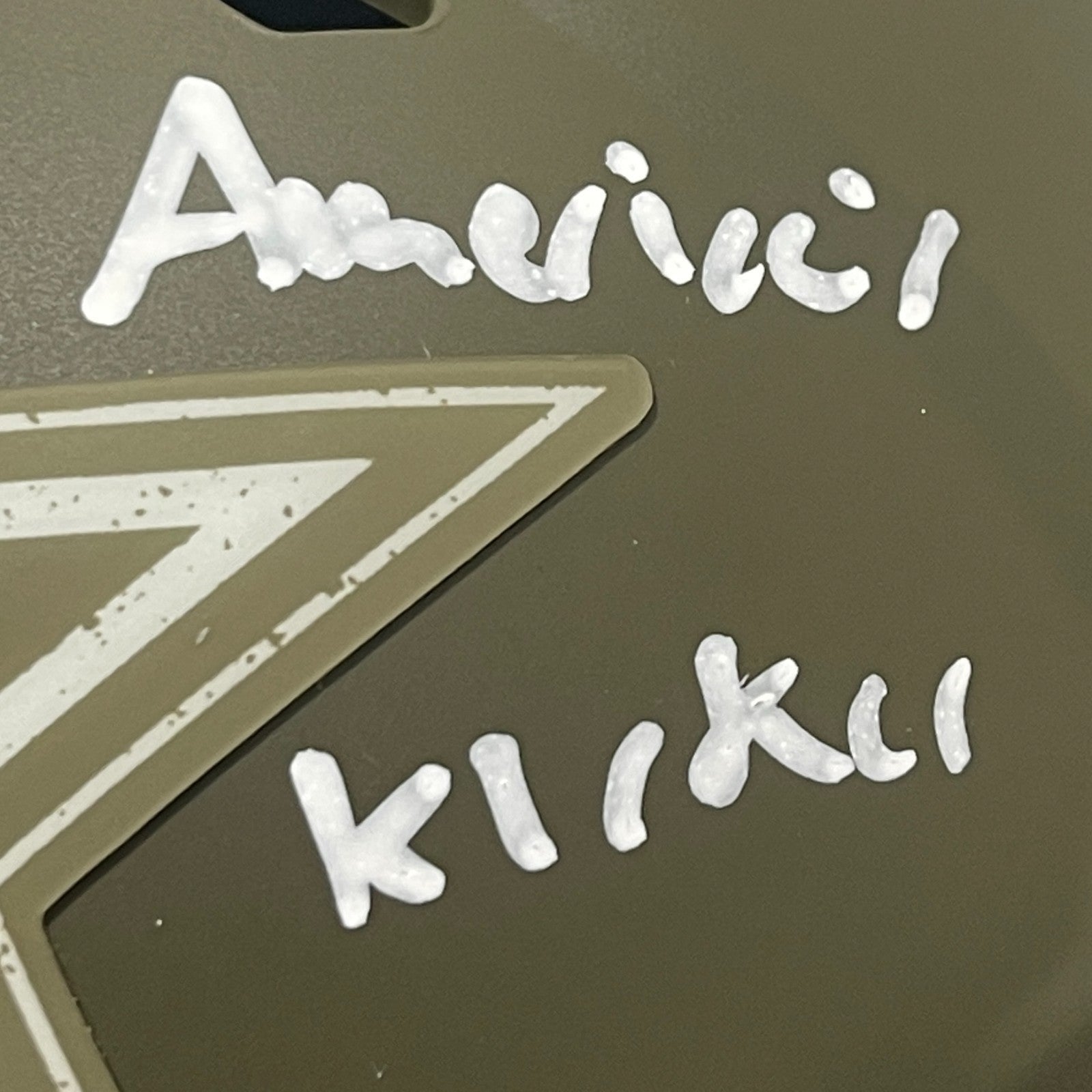 Brandon Aubrey Signed Salute 23 Mini Helmet w/ Americas Kicker Beckett BAS COA2