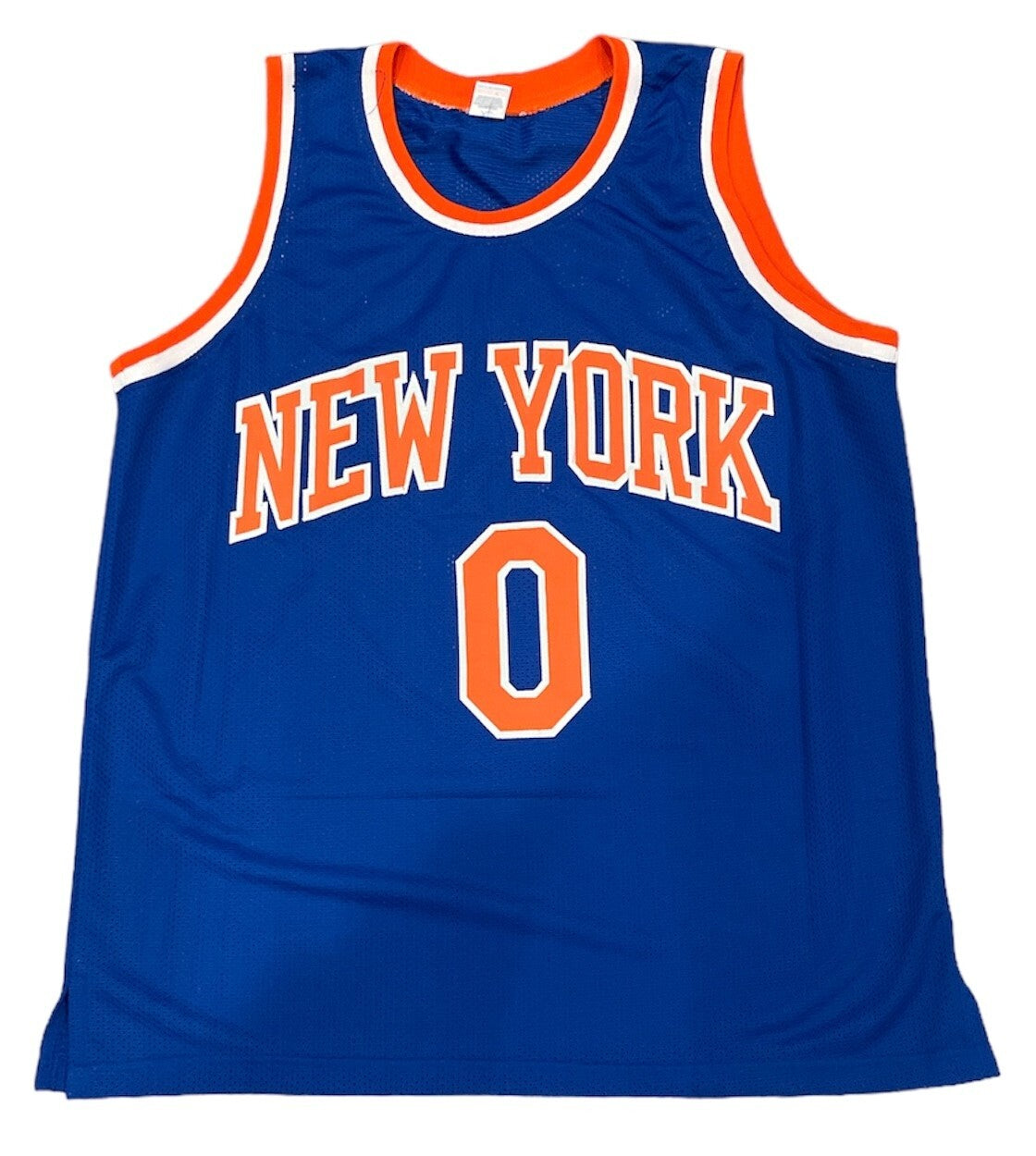 Donte DiVincenzo Signed New York Knicks Custom Jersey Beckett Witness BAS COA2