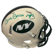 Minkah Fitzpatrick Signed Jets Retro Mini Helmet w/ Gang Green JSA Witness COA0