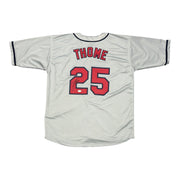 Jim Thome Signed Autographed Cleveland Custom Jersey JSA Witness COA0