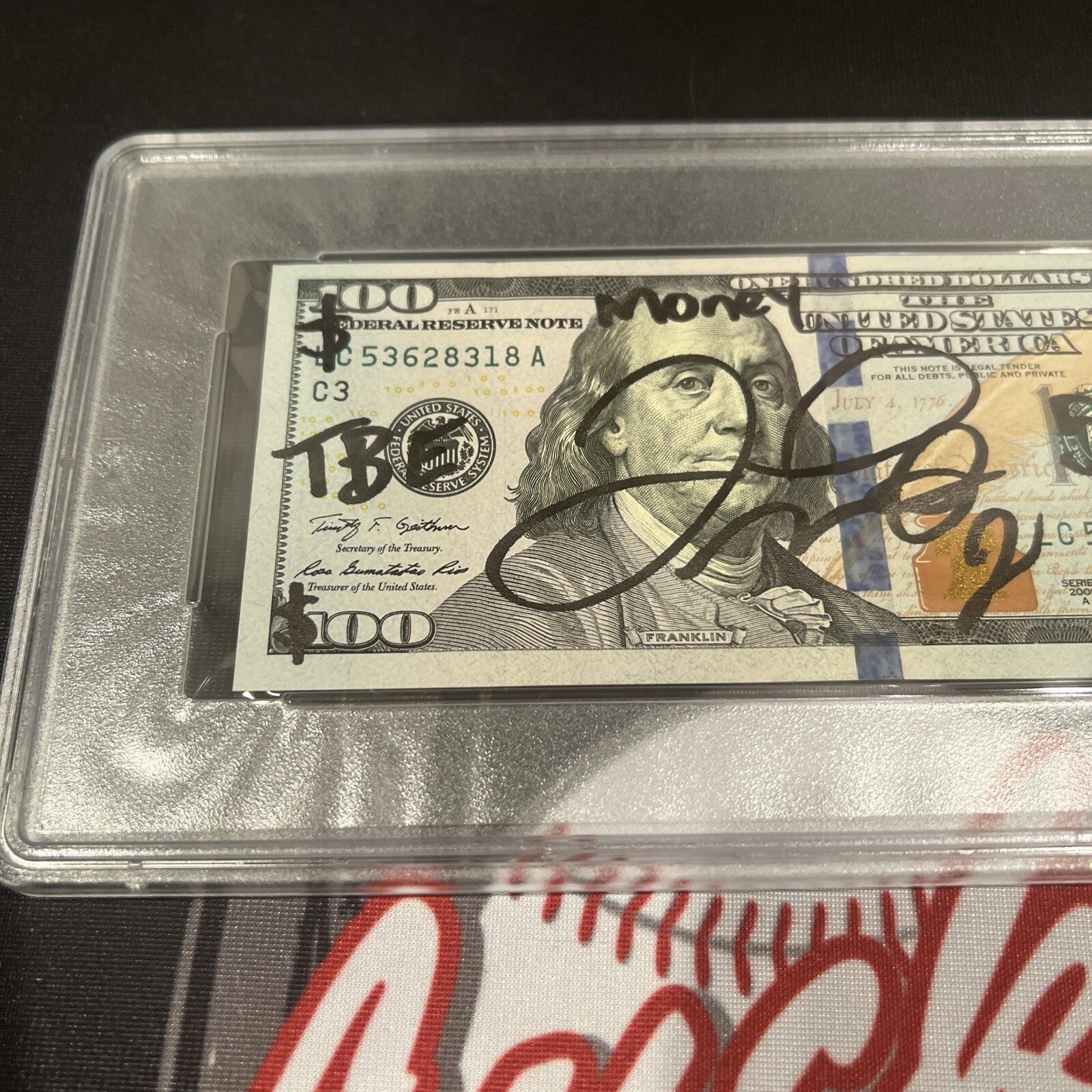 Floyd Mayweather Jr Signed $100 Bill US Currency x4 Inscriptions PSA 10 Auto B1