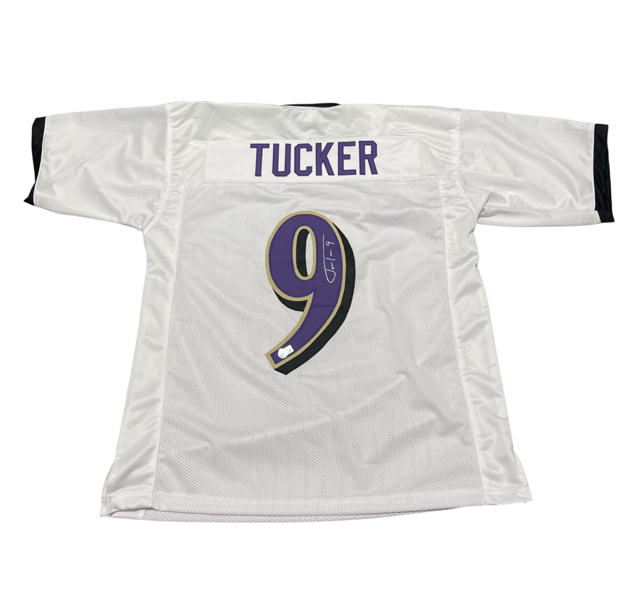 Justin Tucker Signed Baltimore Ravens Custom Jersey Beckett Witness BAS COA0