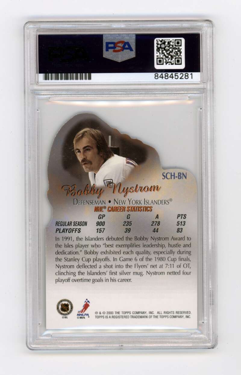 Bobby Nystrom 2003-04 Topps Stanley Cup Heroes SCH-BN Signed PSA Authentic Auto1