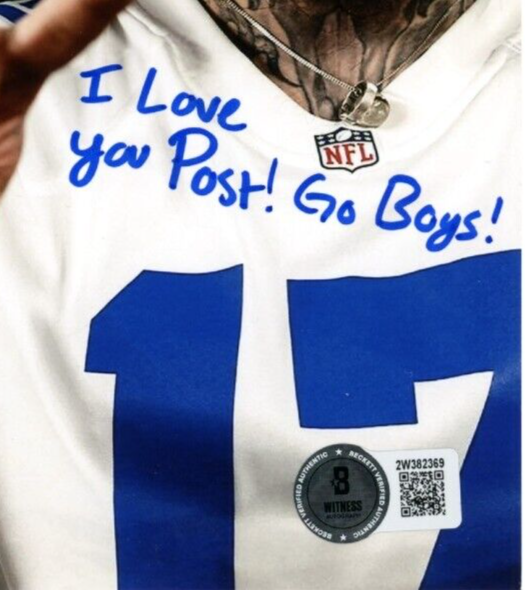 Brandon Aubrey Signed 8x10 Photo I Love You Post + LE #/17 Beckett BAS COA1