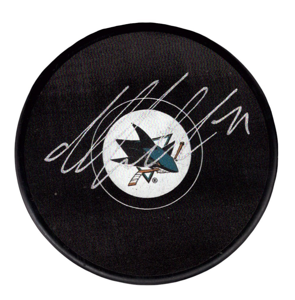 Macklin Celebrini Signed Autographed San Jose Sharks Logo Puck Fanatics COA0