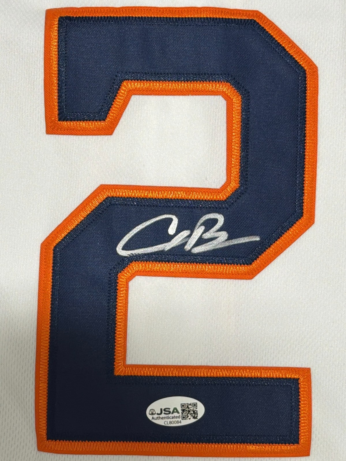 Alex Bregman Signed Autographed Houston Astros Custom Replica Jersey JSA COA1